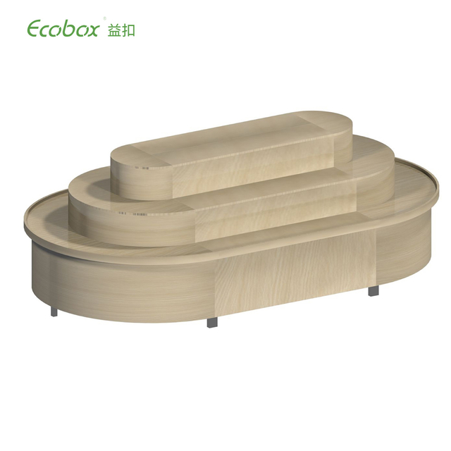 G003 Деревянная массовая пищевая дисплей круглый