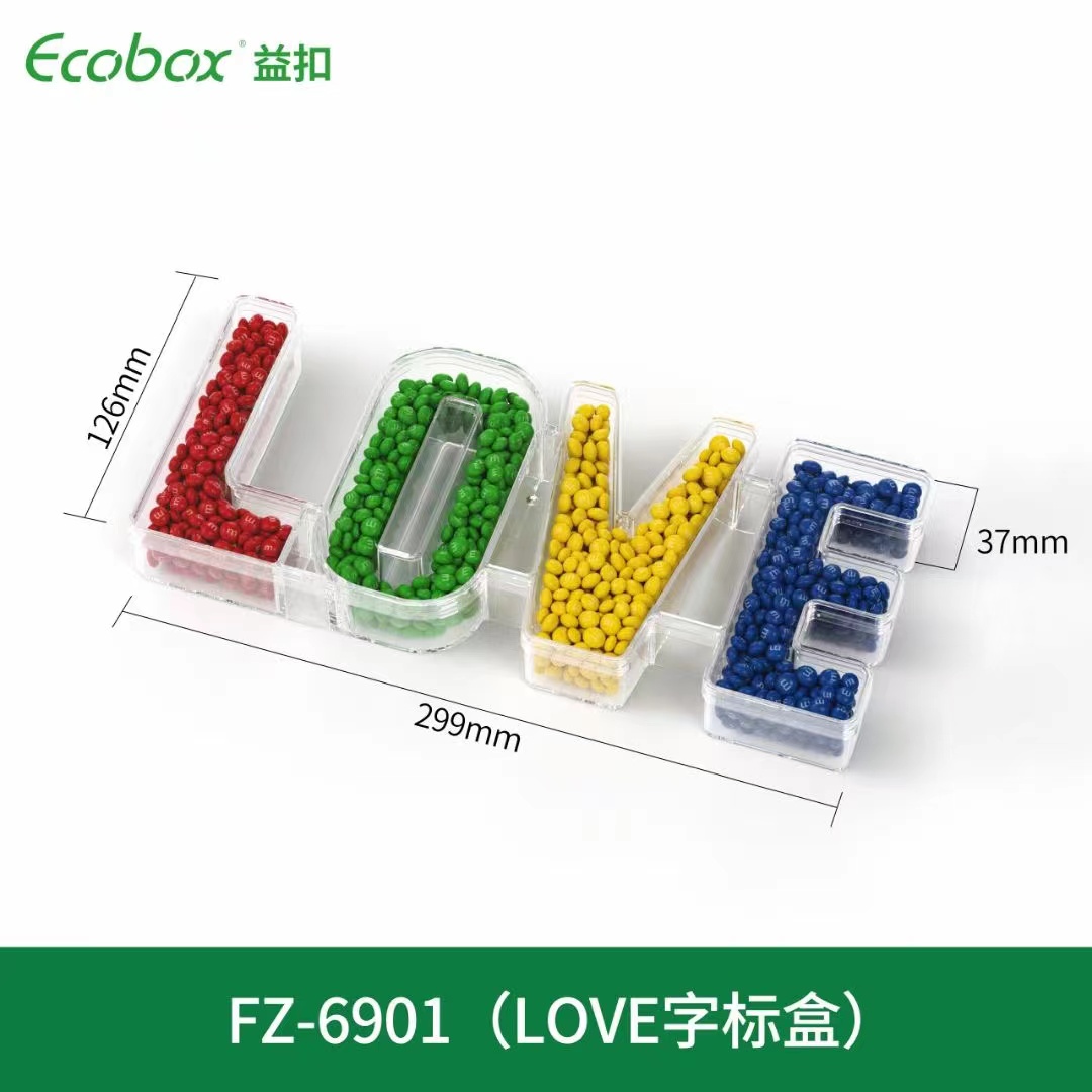 Ecobox FZ-6901 Love Wordmark Candy Container